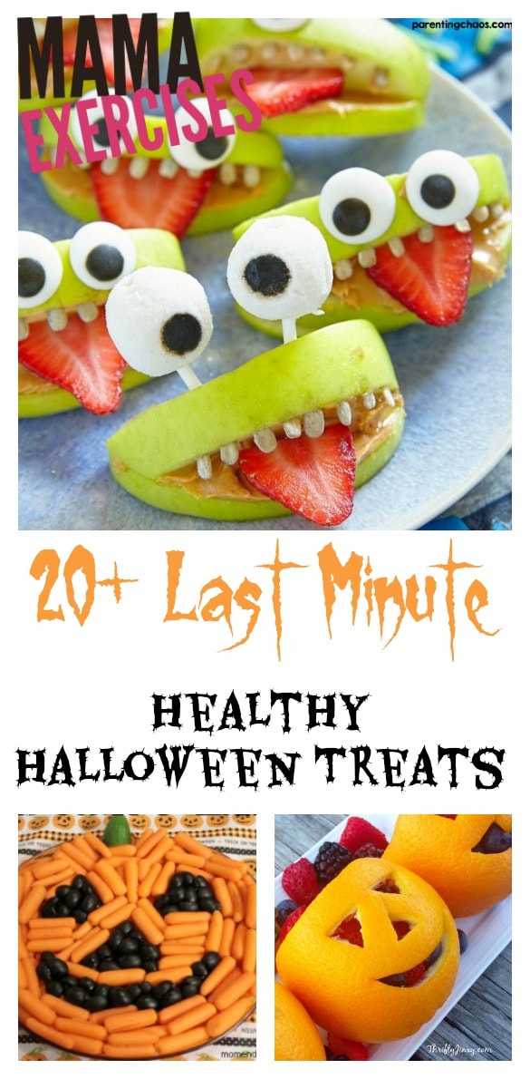 20 Last Minute Healthy Halloween Treats - MamaExercises.com