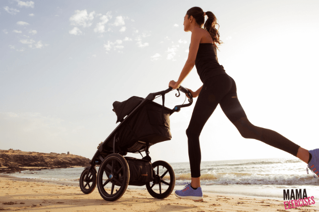 The best tips for running with a jogging stroller from MamaExercises.com