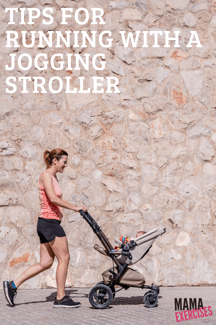 Going running? These tips for running with a jogging stroller will help you get in shape! Find more at MamaExercises.com