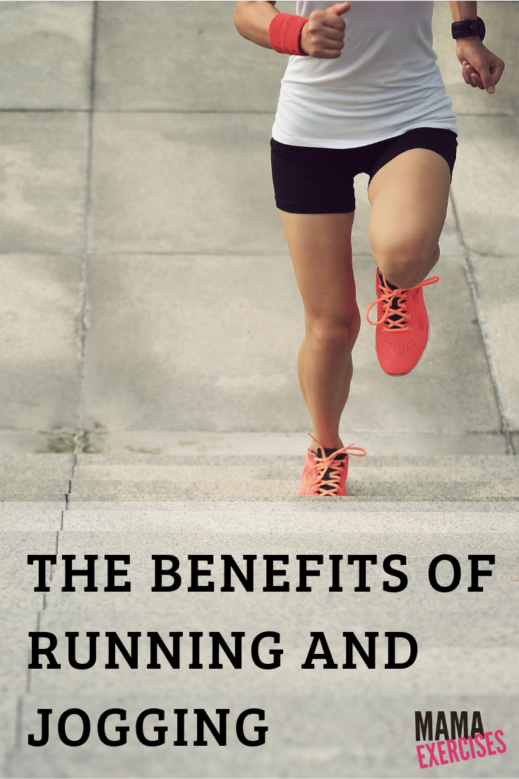 The Benefits of Running and Jogging - There are many! Read more at MamaExercises.com